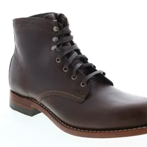 Wolverine 1000 Mile Plain Toe Boot W05301 Mens Brown Casual Dress Boots size 9D