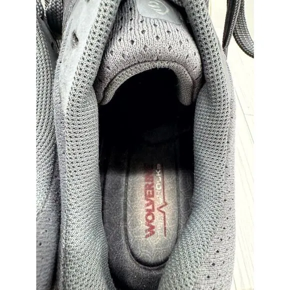 Wolverine Bolt Durashocks Men's US 9.5M CarbonMax Work Shoes Steel Gray Sneakers