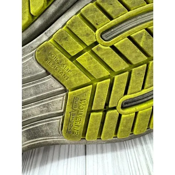 Wolverine Bolt Durashocks Men's US 9.5M CarbonMax Work Shoes Steel Gray Sneakers