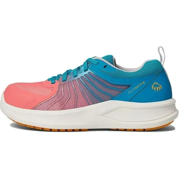 Wolverine Bolt Durashocks Sneaker Women's 5.5 Coral Safety Toe Work Shoes ZPO281