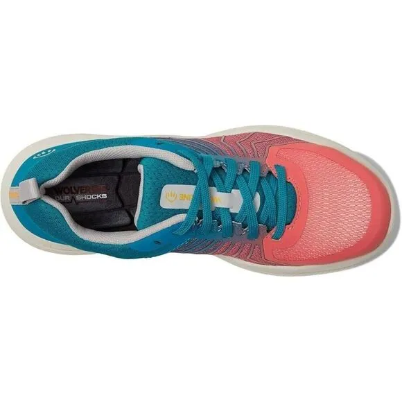 Wolverine Bolt Durashocks Sneaker Women's 5.5 Coral Safety Toe Work Shoes ZPO281