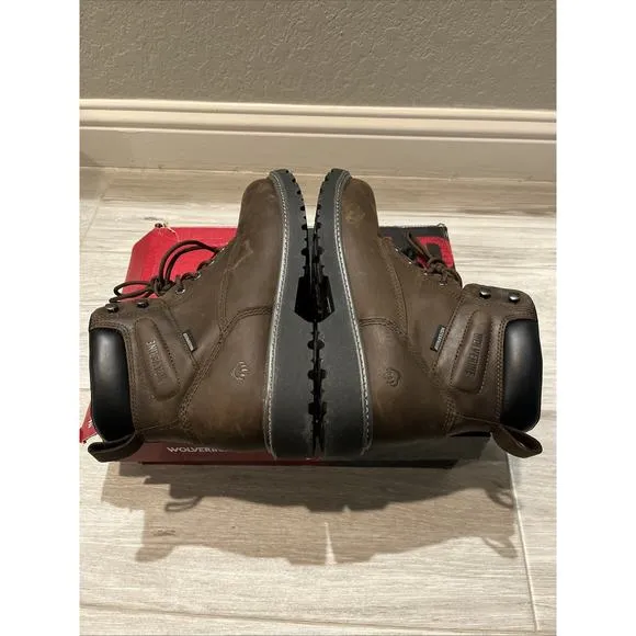 Wolverine Floorhand Men's 6&quot; Leather WP Steel Safety Toe Work Boots Size 11 M