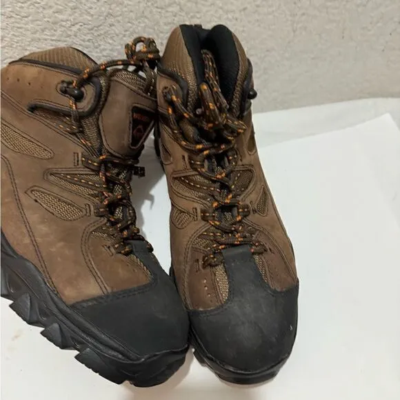 Wolverine Hudson  Steel Toe Work Boots Hiking Brown Mid Cut Size 9.5/42.5