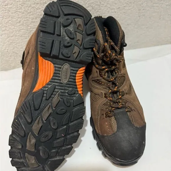 Wolverine Hudson  Steel Toe Work Boots Hiking Brown Mid Cut Size 9.5/42.5