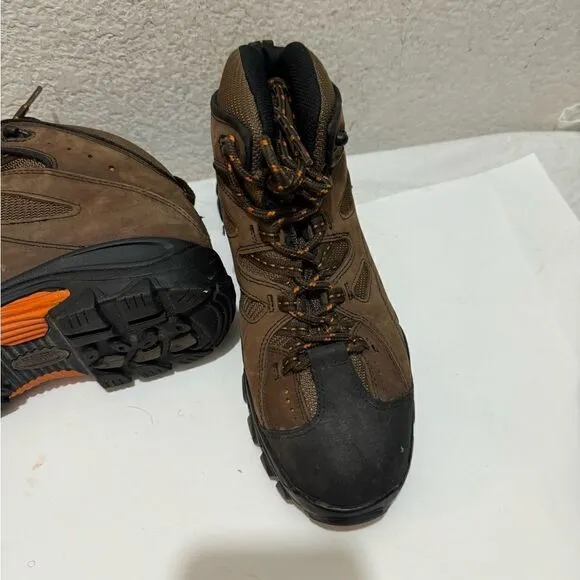 Wolverine Hudson  Steel Toe Work Boots Hiking Brown Mid Cut Size 9.5/42.5