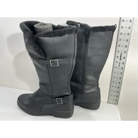 Womans Totes Evelyn2 Winter Riding Boots 11 M Full Zip Lined Buckle Accent NWOT
