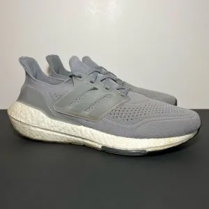 Womens ADIDAS UltraBoost 21 Gray Running Shoes / Size 8