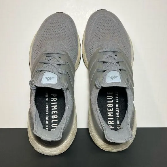 Womens ADIDAS UltraBoost 21 Gray Running Shoes / Size 8