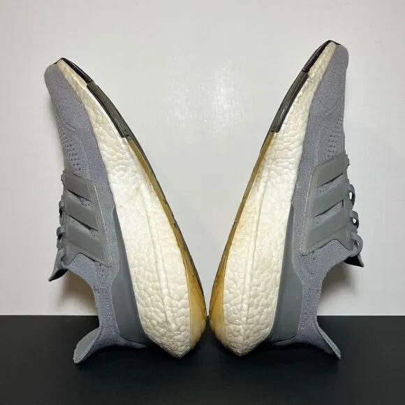Womens ADIDAS UltraBoost 21 Gray Running Shoes / Size 8