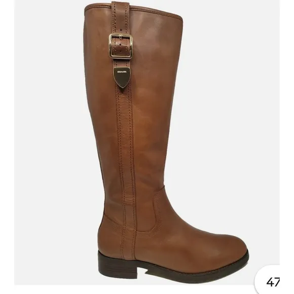 Women’s COACH Easton leather riding boots.  Size 9. Like new condition.