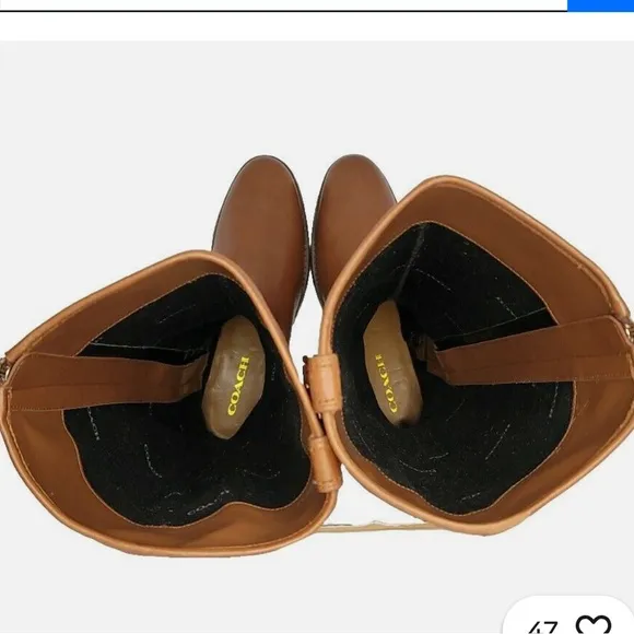 Women’s COACH Easton leather riding boots.  Size 9. Like new condition.