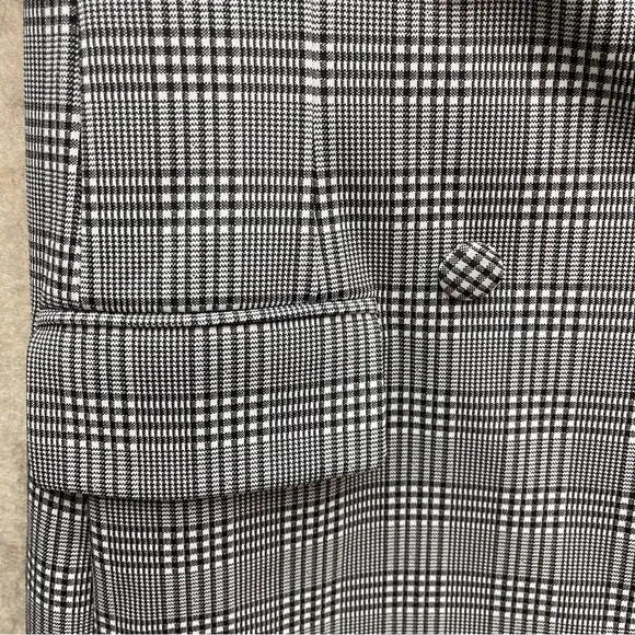 Women's Forever 21 Houndstooth Print Double Breasted Blazer Jacket, L Juniors