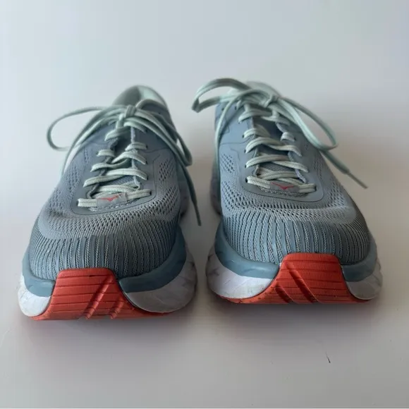 Women's HOKA Bondi 7 Running Shoes Blue Size 9.5