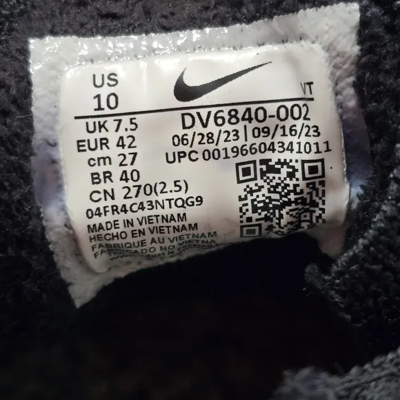 Women's Nike VaporMax 2023 Flyknit‎ Black Sail Running Shoe Size 8.5, 7,10 new