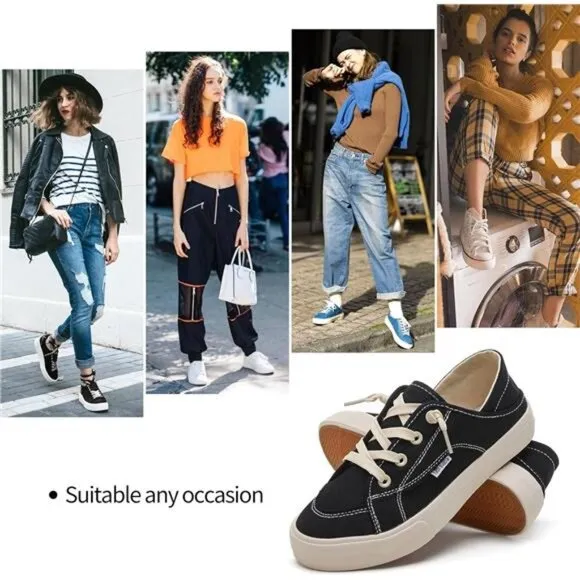Women's Slip on Shoes Canvas Shoes Non Slip Fashion Sneakers for