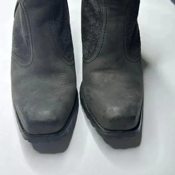 Woolrich Size 9.5 KIVA Gray Winter Smoke Leather Western Boots New Womens Shoes