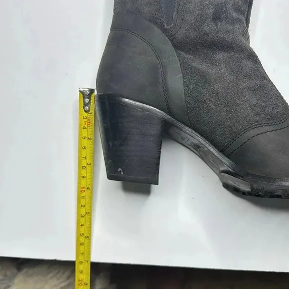 Woolrich Size 9.5 KIVA Gray Winter Smoke Leather Western Boots New Womens Shoes