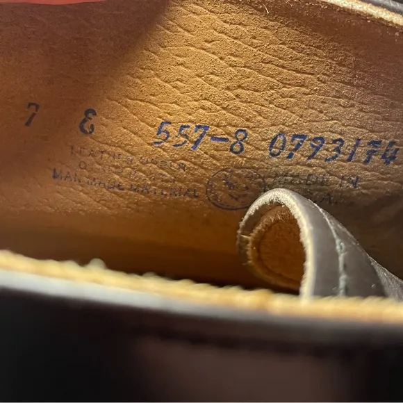 Work America Chukka Boots Brown Size 7E 557-8 Men's Leather