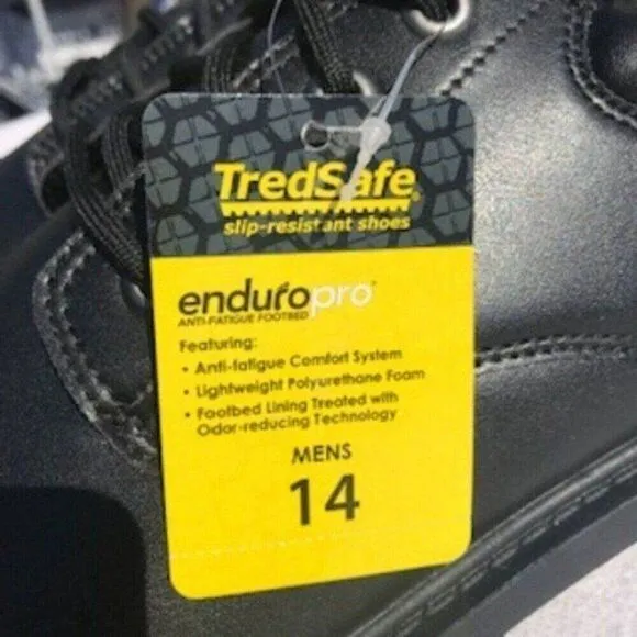 Work or Safety Shoes . Size: 14 . Anti Fatigue . Odor Reducing . Tredsafe