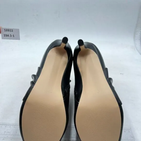 XYD Elegant High Heel Stiletto Ankle Boot Peep Toe Pumps Booties for Women Black
