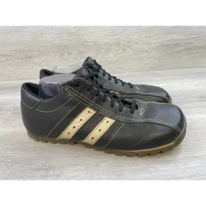Y2K GBX 316705 Men's 12M Black Leather Lace Casual Vintage 90s Sneaker Shoes