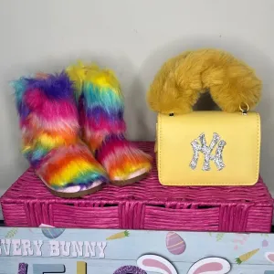 Yellow purse- Easter basket fillers toddler boots &amp; purse