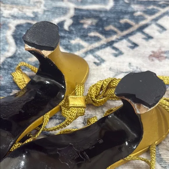 Yves Saint Laurent Women's Gold Sandals/heels