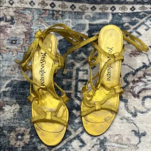 Yves Saint Laurent Women's Gold Sandals/heels
