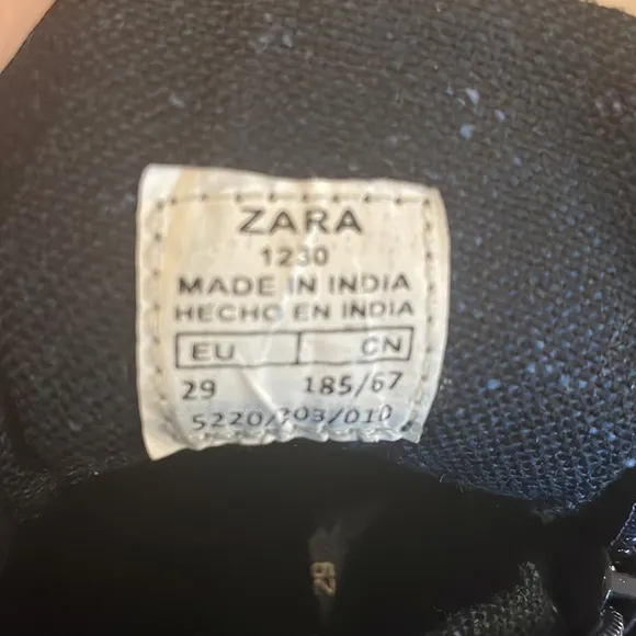 Zara Toddler Kids Leather Boots Hiking Boots Fall Winter Boots